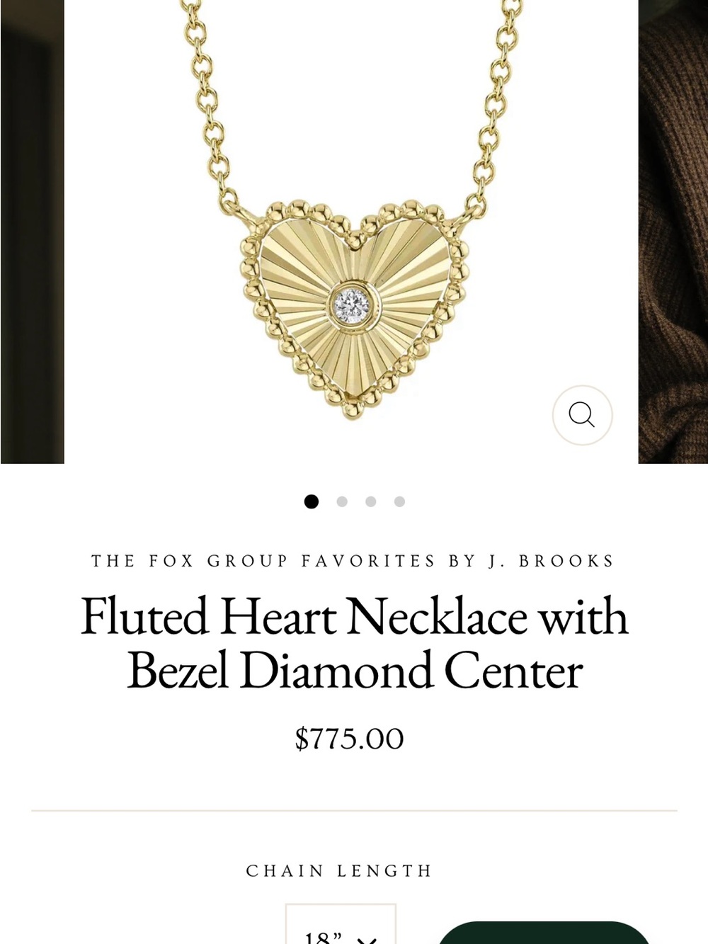 Gold Heart Pendant Necklace 14k gold - Picture 1 of 5
